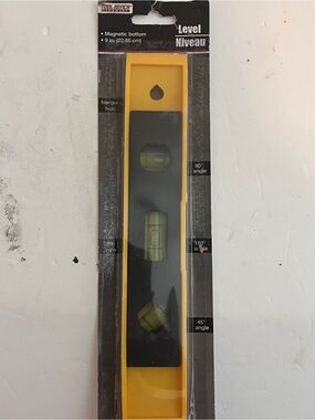 Yellow Magnetic Torpedo Level - 9 in